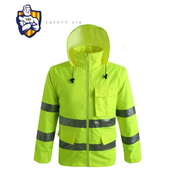 High Visibility safety workwear jacket waterproof reflective jackets